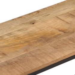 vidaXL Rough Mango Wood TV Cabinet Media Unit Standing Lowboard Furniture - Additional view 5