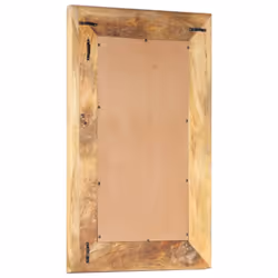 vidaXL Solid Mango Wood Hand-Carved Mirror Wall Makeup Decoration Multi Sizes - 80 x 50 x 2.6 cm