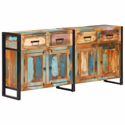 vidaXL Sideboard Wooden Sideboard Storage Cabinet Cupboard Wooden Side Cabinet - Additional view 10