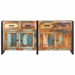 vidaXL Sideboard Wooden Sideboard Storage Cabinet Cupboard Wooden Side Cabinet - Additional view 5