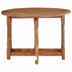 vidaXL Solid Mango Wood Dining Table Round Wooden Furniture Kitchen Table