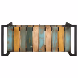 vidaXL Kitchen Trolley Solid Reclaimed Wood Cart Shelf Dining Room Furniture