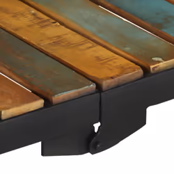 vidaXL Kitchen Trolley Solid Reclaimed Wood Cart Shelf Dining Room Furniture - Additional view 7