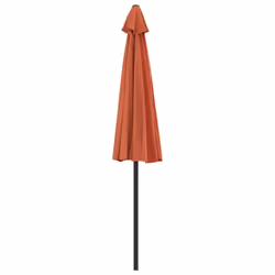 vidaXL Balcony Parasol with Aluminium Pole Terracotta 270x144x222 cm Half - Additional view 4