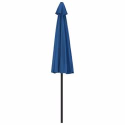 vidaXL Balcony Parasol with Aluminium Pole Umbrella Blue 270x144x222 cm Half - Additional view 5