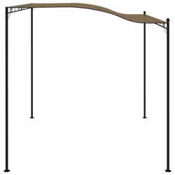 vidaXL Sunshade Awning 3x2.4 m Taupe 180 g/mÂ² Garden Pavilion Gazebo Marquee - Additional view 2