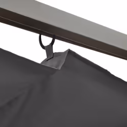 vidaXL Pergola with Retractable Roof Anthracite Steel 180 g/mÂ² Garden Canopy - Additional view 4