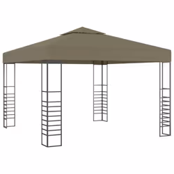 vidaXL Garden Marquee Taupe 180 g/m² Outdoor Gazebo Patio Canopy Shelter Tent