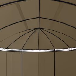vidaXL Gazebo with Curtains 520x349x255 cm Taupe 180 g/mÂ² Garden Patio Canopy