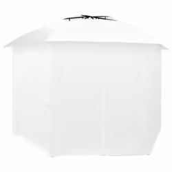 vidaXL Garden Marquee with Curtains 360x312x265 cm White 180 g/mÂ² Patio Canopy