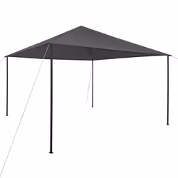 vidaXL Gazebo 4x4x3 m Anthracite 180 g/m² Garden Canopy Shelter Pavilion