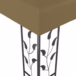 vidaXL Gazebo Taupe 180 g/mÂ² Outdoor Marquee Patio Canopy Shelter Party Tent
