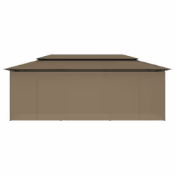 vidaXL Gazebo with Curtains Taupe 180 g/mÂ² Patio Canopy Shelter Party Tent - Additional view 6
