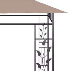 vidaXL Gazebo with Mosquito Net 6x3x2.73 m Taupe 180 g/mÂ² Patio Canopy Shelter - Additional view 4