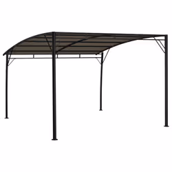 vidaXL Garden Sunshade Awning 3x3x2.55 m Taupe Canopy Shelter Outdoor Shade
