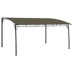 vidaXL Garden Sunshade Awning 4x3x2.55 m Taupe Canopy Shelter Outdoor Shade