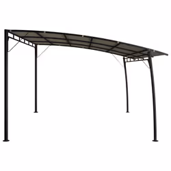 vidaXL Garden Sunshade Awning 4x3x2.55 m Taupe Canopy Shelter Outdoor Shade