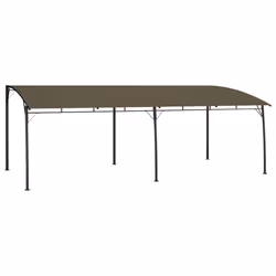 vidaXL Garden Sunshade Awning 6x3x2.55 m Taupe Canopy Shelter Outdoor Shade