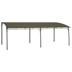 vidaXL Garden Sunshade Awning 6x3x2.55 m Taupe Canopy Shelter Outdoor Shade