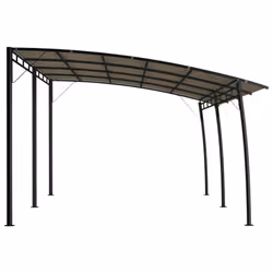 vidaXL Garden Sunshade Awning 6x3x2.55 m Taupe Canopy Shelter Outdoor Shade