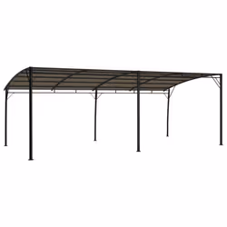 vidaXL Garden Sunshade Awning 6x3x2.55 m Taupe Canopy Shelter Outdoor Shade
