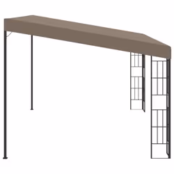 vidaXL Wall-mounted Gazebo 4x3 m Taupe Fabric Canopy Shelter Tent Pavilion - Additional view 2