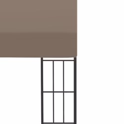 vidaXL Wall-mounted Gazebo 4x3 m Taupe Fabric Canopy Shelter Tent Pavilion - Additional view 3