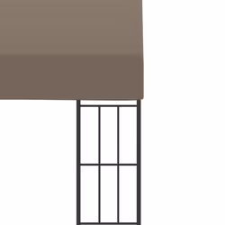 vidaXL Wall-mounted Gazebo 6x3 m Taupe Fabric Canopy Shelter Tent Pavilion - Additional view 4