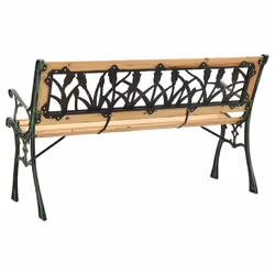 VidaXL 312031 outdoor bench Wood, Iron, Polyvinyl chloride (PVC) - Additional view 4