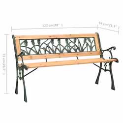 VidaXL 312031 outdoor bench Wood, Iron, Polyvinyl chloride (PVC) - Additional view 6
