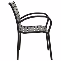 VidaXL 312034 outdoor chair Terrace Plastic, Steel Black - Additional view 4