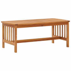 vidaXL Solid Acacia Wood Coffee Table Wooden Couch Sofa Accent Table Tea Desk