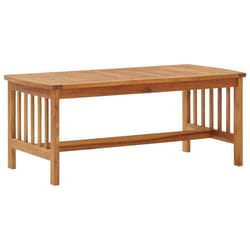 vidaXL Solid Acacia Wood Coffee Table Wooden Couch Sofa Accent Table Tea Desk