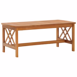 vidaXL Solid Acacia Wood Coffee Table Wooden Couch Sofa Accent Table Tea Desk