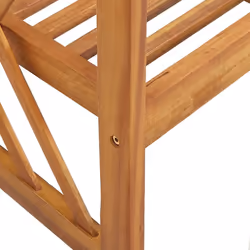 vidaXL Solid Acacia Wood Garden Bench 119 cm Outdoor Seating Furniture Chair - Additional view 4