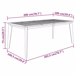 VidaXL 310304 outdoor table - Additional view 5