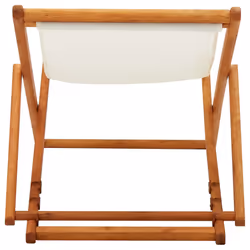 VidaXL 310314 outdoor chair Terrace Padded seat Eucalyptus, Polyester Cream, White - Additional view 5