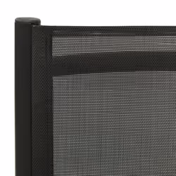 VidaXL 312188 outdoor chair Terrace Aluminium, Textile Black - Additional view 8