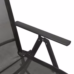 VidaXL 312195 outdoor chair Terrace Aluminium Black - Additional view 7