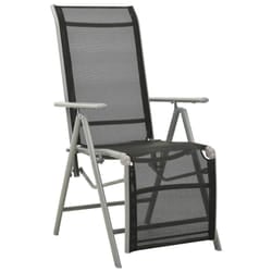 VidaXL 312197 outdoor chair Terrace Aluminium Black, Silver