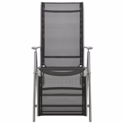 VidaXL 312197 outdoor chair Terrace Aluminium Black, Silver