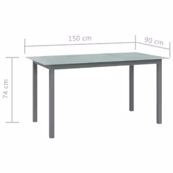 VidaXL 312204 outdoor table Grey - Additional view 5