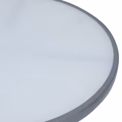 vidaXL Garden Table Light Grey Steel and Glass End Side Coffee Desk Outdoor - Additional view 2