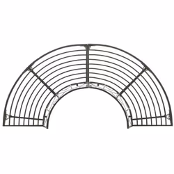 vidaXL Garden Half Round Tree Bench 160 cm Steel Outdoor Seating Lounge Seat