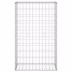 vidaXL Gabion Wall with Covers Galvanised Steel 60 cm Stone Barrier Outdoor