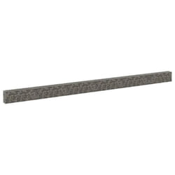 vidaXL Gabion Wall with Covers Galvanised Steel 900 cm Stone Barrier Outdoor