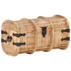 vidaXL Solid Mango Wood Storage Chests 2 Pieces Storaging Box Trunk Bedroom - Additional view 5