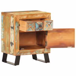 vidaXL Bedside Cabinet Solid Reclaimed Wood Nightstand Coffee Table Bedroom