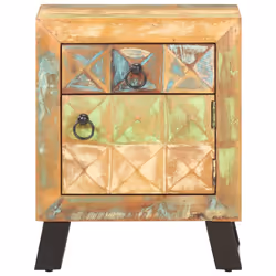 vidaXL Bedside Cabinet Solid Reclaimed Wood Nightstand Coffee Table Bedroom - Additional view 4
