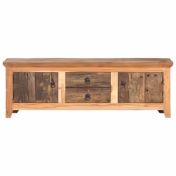 vidaXL Solid Acacia Wood and Reclaimed Wood TV Cabinet Stereo Stand Bedroom